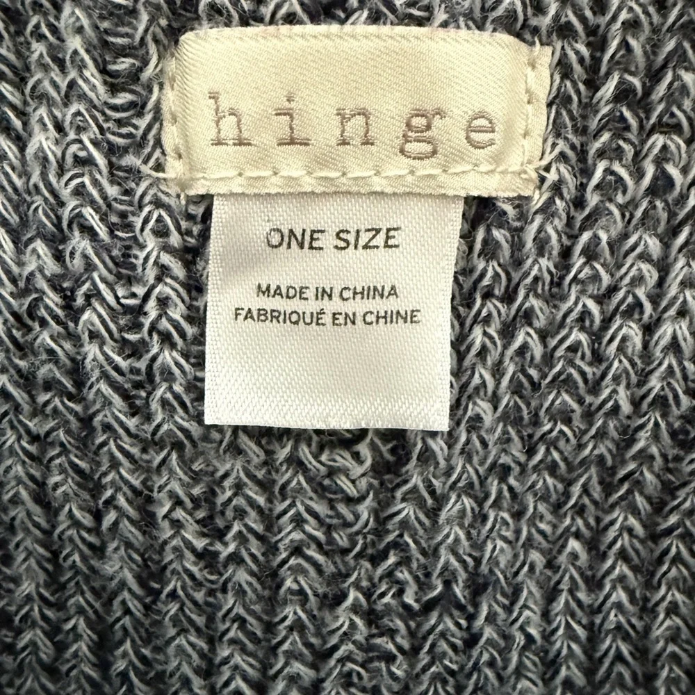 HINGE Grey Beanie Hat Women One Size Fits All